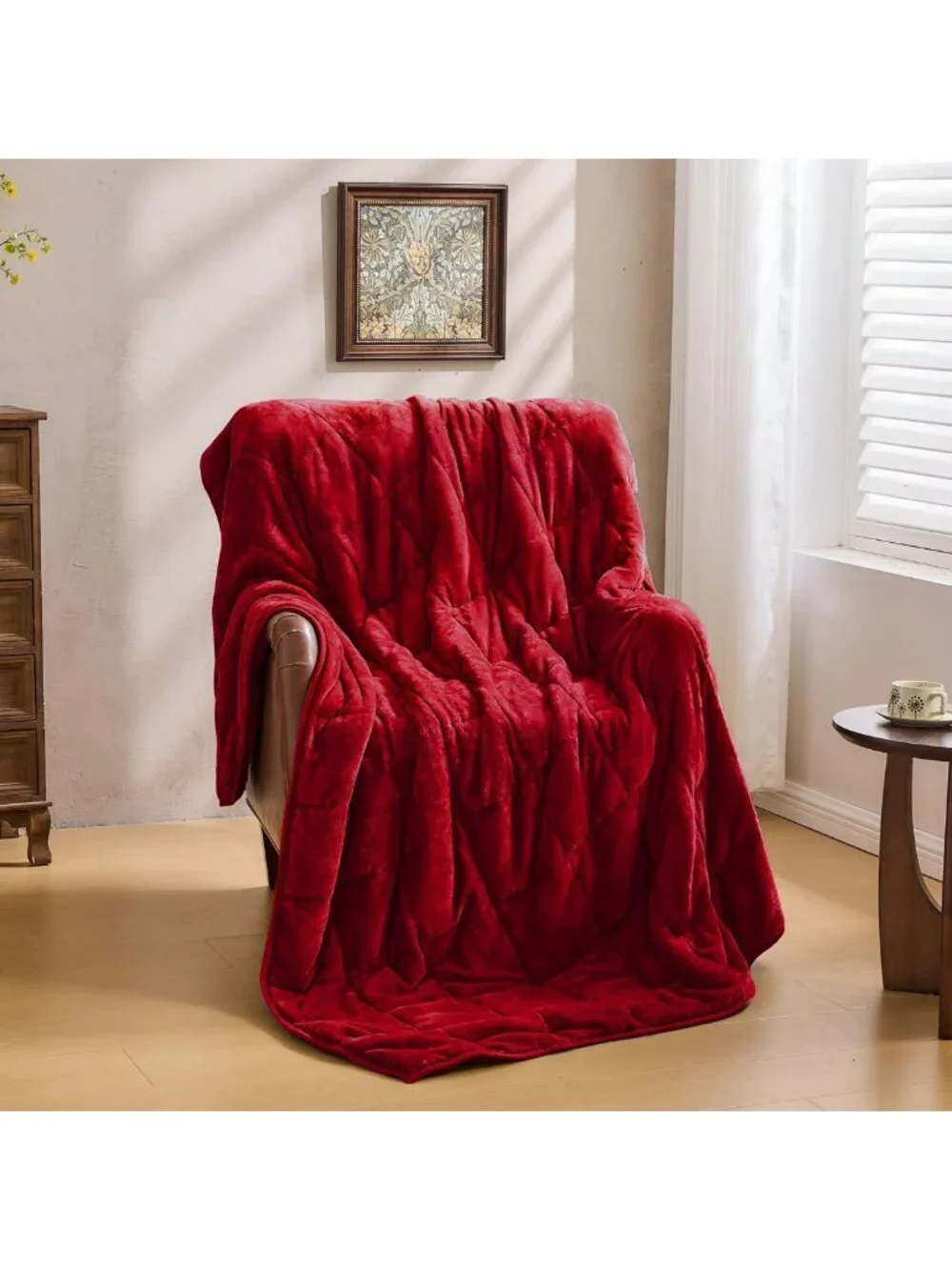 Cozy Ultra Soft 15lbs Sherpa Weighted Blanket, 60